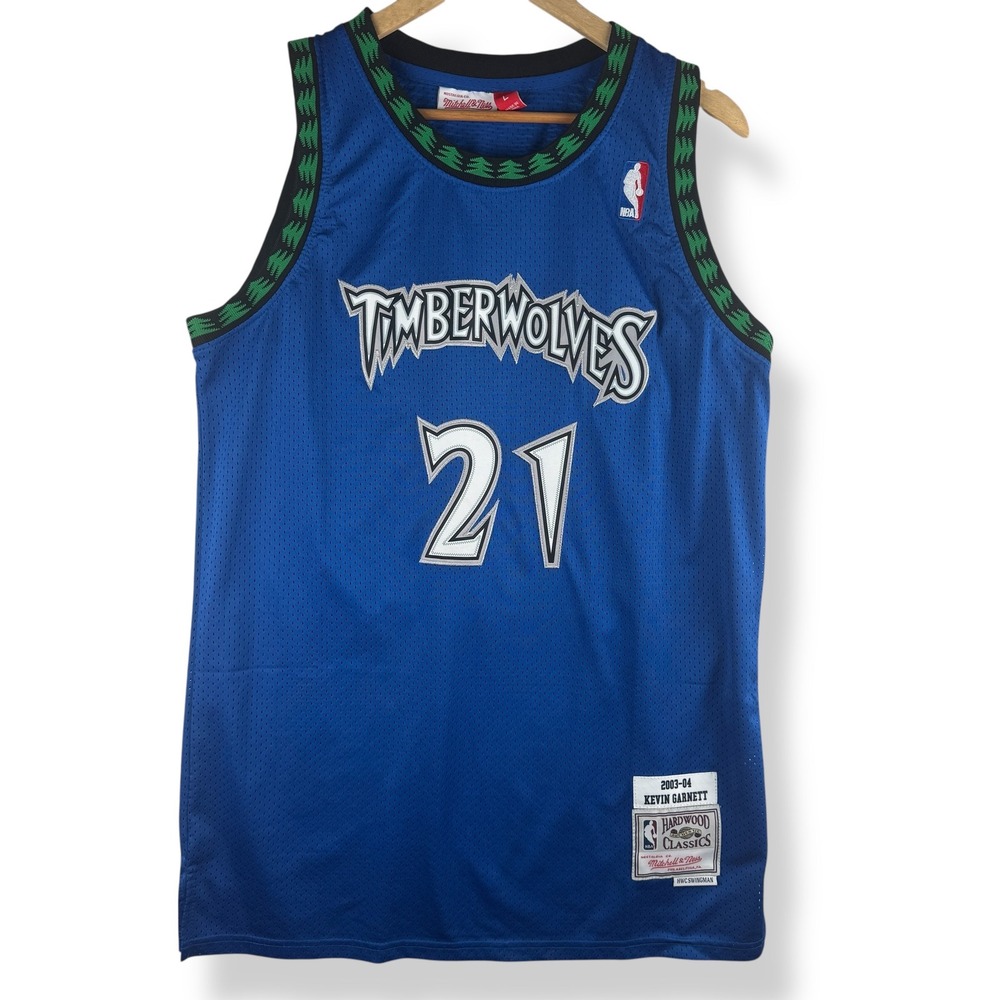 Mitchell & Ness Kevin Garnett‎ Timberwolves Trees Swingman Jersey Size Large Y2K